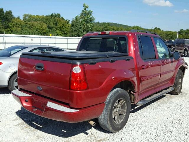 1FMZU67K75UA59483 - 2005 FORD EXPLORER S MAROON photo 4