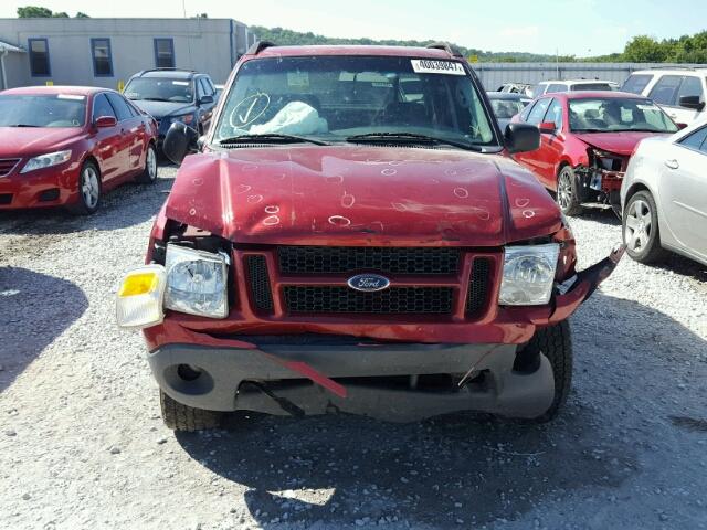 1FMZU67K75UA59483 - 2005 FORD EXPLORER S MAROON photo 9