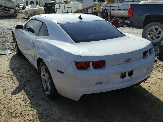 2G1FC1EV9A9221074 - 2010 CHEVROLET CAMARO LT WHITE photo 3