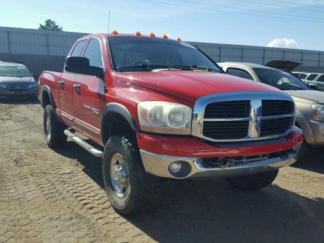 3D7KS28D46G257355 - 2006 DODGE RAM 2500 S RED photo 1