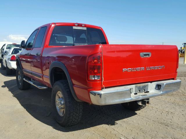 3D7KS28D46G257355 - 2006 DODGE RAM 2500 S RED photo 3
