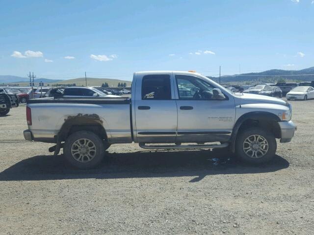 3D7KS28C15G862049 - 2005 DODGE RAM 2500 S GRAY photo 9