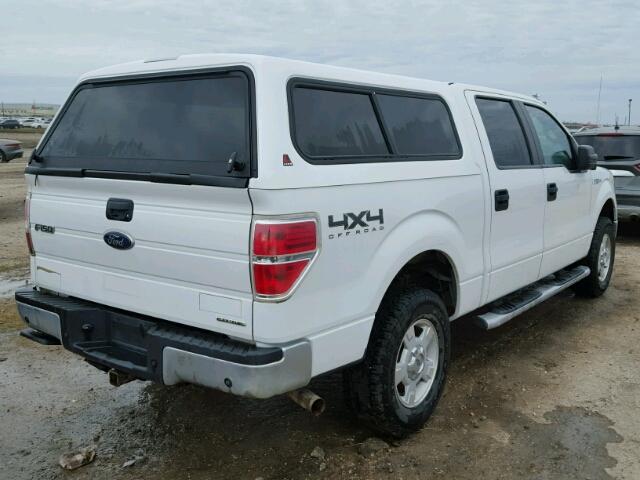 1FTFW1EF4CFB97025 - 2012 FORD F150 WHITE photo 4