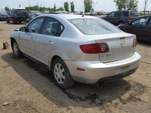 JM1BK12F251332078 - 2005 MAZDA 3 I SILVER photo 3