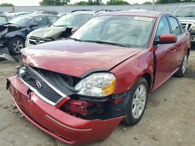 1FAFP23196G178131 - 2006 FORD FIVE HUNDR RED photo 2