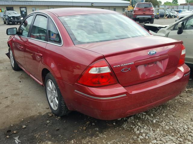 1FAFP23196G178131 - 2006 FORD FIVE HUNDR RED photo 3
