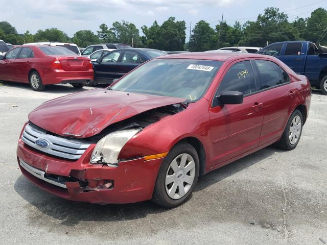 3FAHP06Z57R249012 - 2007 FORD FUSION S RED photo 2