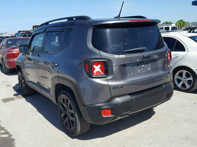 ZACCJBBT9GPD21486 - 2016 JEEP RENEGADE L GRAY photo 3