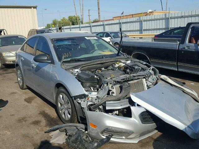 1G1PA5SH3F7266343 - 2015 CHEVROLET CRUZE LS SILVER photo 1