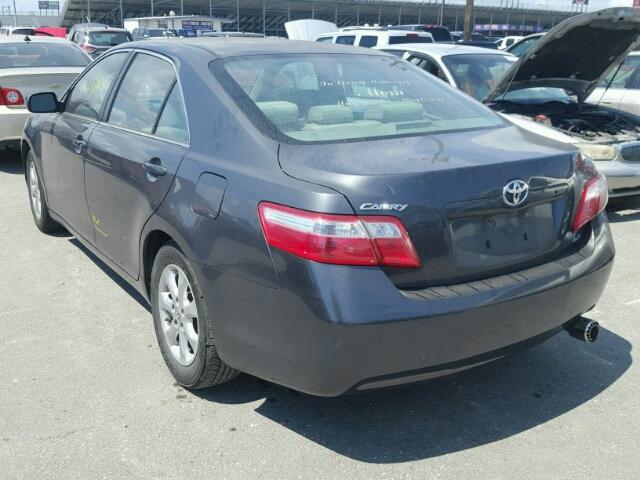 4T1BE46K69U299117 - 2009 TOYOTA CAMRY LE CHARCOAL photo 3