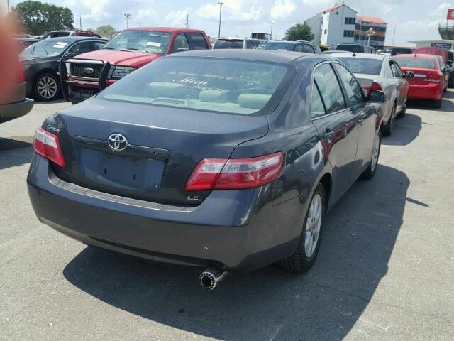 4T1BE46K69U299117 - 2009 TOYOTA CAMRY LE CHARCOAL photo 4