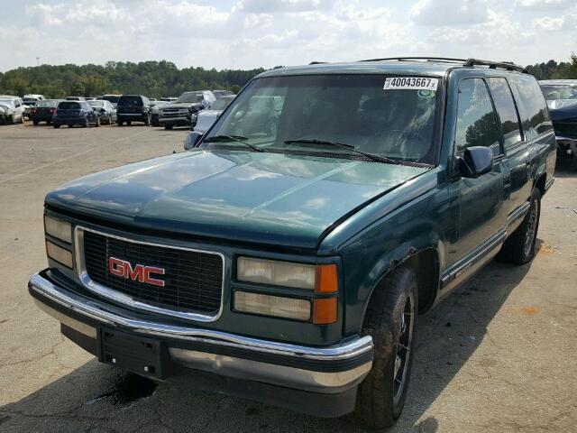 1GKEC16K5SJ715515 - 1995 GMC YUKON GREEN photo 2