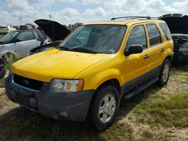 1FMYU03103KC26958 - 2003 FORD ESCAPE XLT YELLOW photo 2