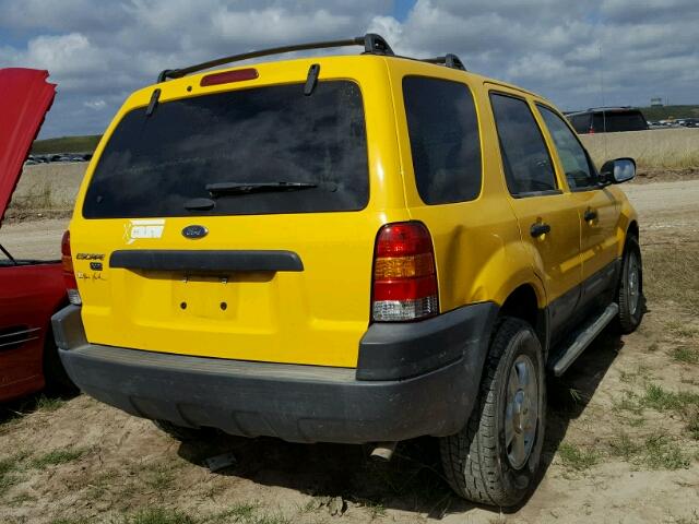 1FMYU03103KC26958 - 2003 FORD ESCAPE XLT YELLOW photo 4