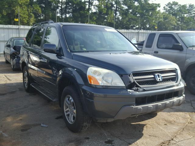 2HKYF184X4H514445 - 2004 HONDA PILOT EX GRAY photo 1