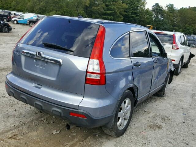 JHLRE38587C074661 - 2007 HONDA CR-V BLUE photo 4