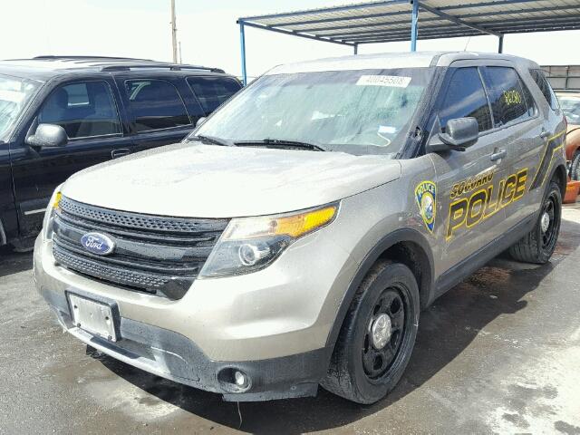 1FM5K8AR4EGA44797 - 2014 FORD EXPLORER P 棕色 照片 2