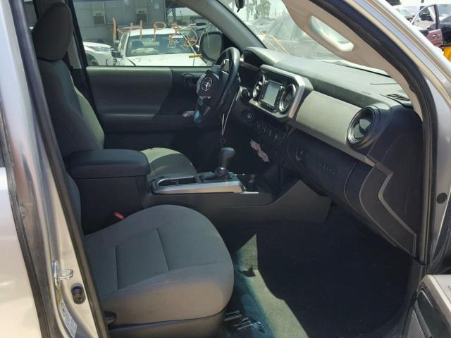 5TFCZ5ANXGX003547 - 2016 TOYOTA TACOMA DOU SILVER photo 5