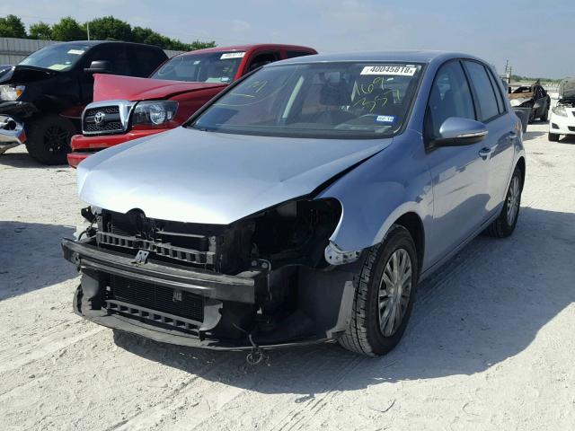 WVWDA7AJ8BW169357 - 2011 VOLKSWAGEN GOLF BLUE photo 2