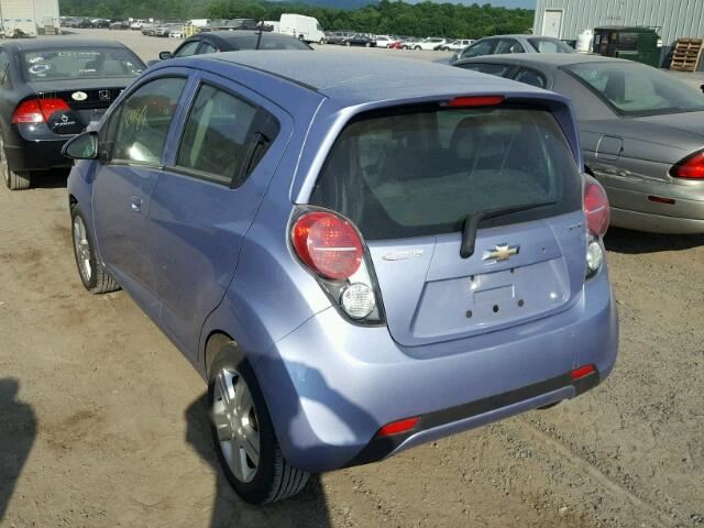 KL8CB6S90EC490752 - 2014 CHEVROLET SPARK LS BLUE photo 3