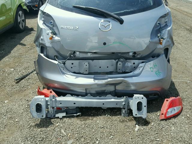 JM1DE1KZ3E0178643 - 2014 MAZDA MAZDA2 SPO GRAY photo 9