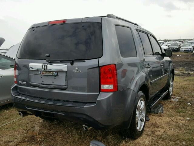 5FNYF3H55CB003629 - 2012 HONDA PILOT GRAY photo 4