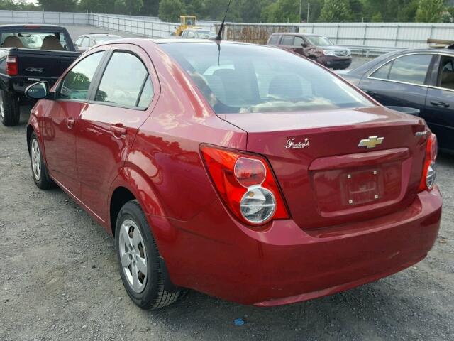 1G1JA5SG2D4140115 - 2013 CHEVROLET SONIC LS 红色 照片 3