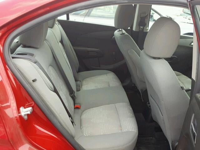 1G1JA5SG2D4140115 - 2013 CHEVROLET SONIC LS 红色 照片 6