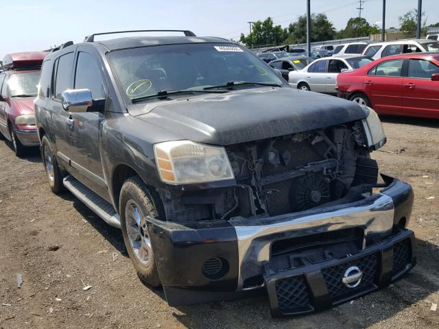 5N1AA08A14N726761 - 2004 NISSAN ARMADA SE BLACK photo 1