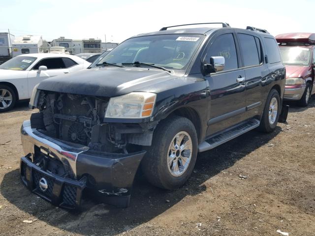 5N1AA08A14N726761 - 2004 NISSAN ARMADA SE BLACK photo 2