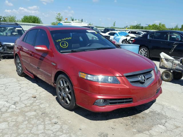 19UUA75518A001614 - 2008 ACURA TL TYPE S RED photo 1