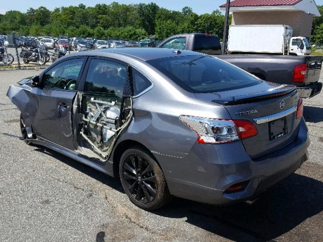 3N1CB7AP6HY306541 - 2017 NISSAN SENTRA SR GRAY photo 3