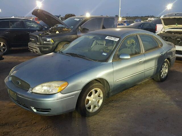 1FAFP56U06A232037 - 2006 FORD TAURUS SEL BLUE photo 2