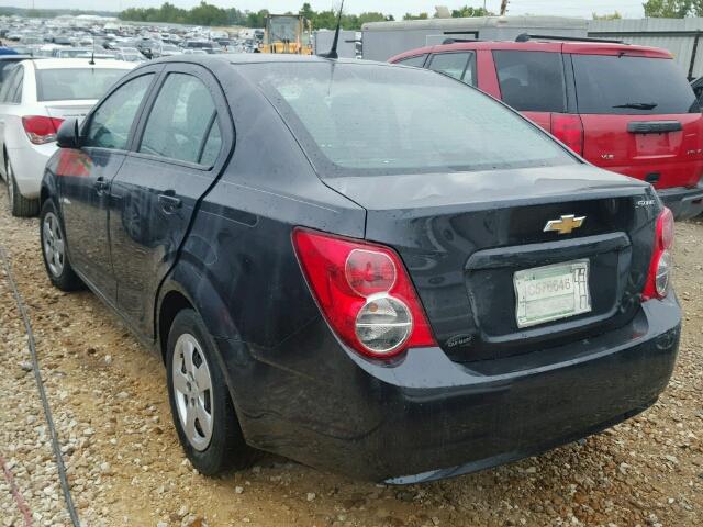 1G1JA5SH7D4124369 - 2013 CHEVROLET SONIC BLACK photo 3