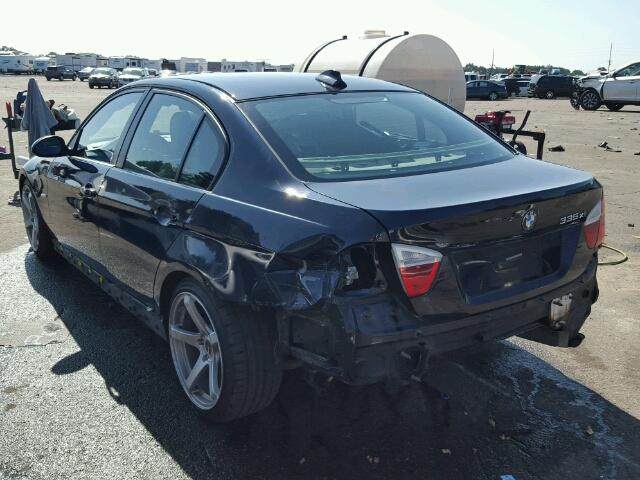 WBAVD53588A253052 - 2008 BMW 335 XI BLACK photo 3