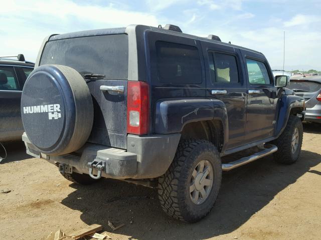 5GTEN43E388190243 - 2008 HUMMER H3 LUXURY BLUE photo 4