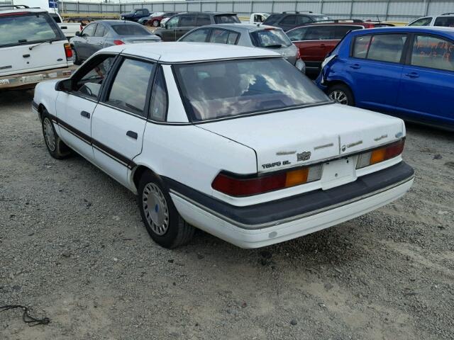 2FAPP36XXJB134519 - 1988 FORD TEMPO GL WHITE photo 3