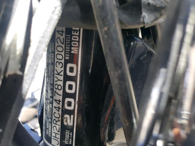 JH2RC4478YK300244 - 2000 HONDA VT750 CD2 双色 照片 10