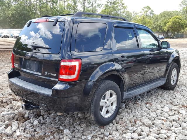 1FMCU593X9KA33287 - 2009 FORD ESCAPE HYB BLACK photo 4