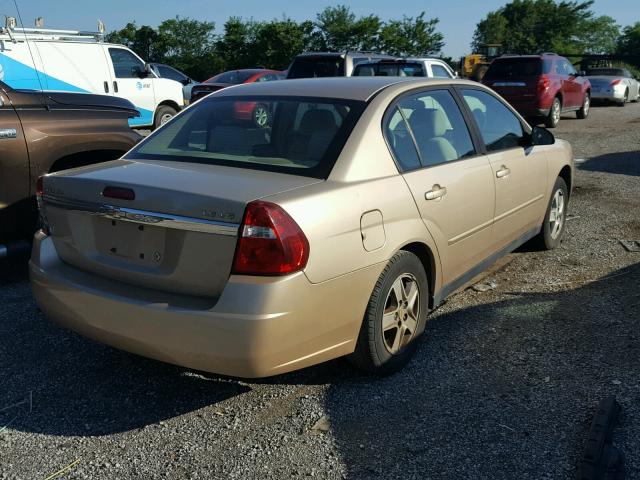 1G1ZT52835F200849 - 2005 CHEVROLET MALIBU LS 金色 照片 4