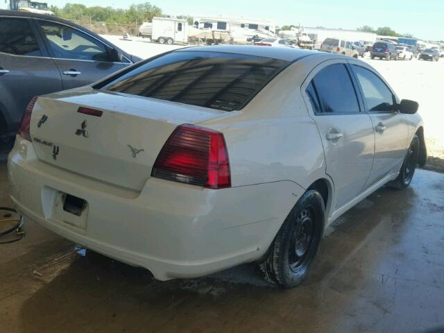 4A3AB36F87E051297 - 2007 MITSUBISHI GALANT ES WHITE photo 4