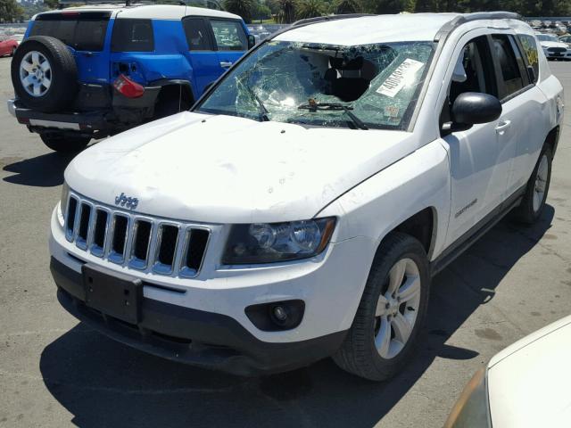 1C4NJDBB3GD723482 - 2016 JEEP COMPASS SP WHITE photo 2