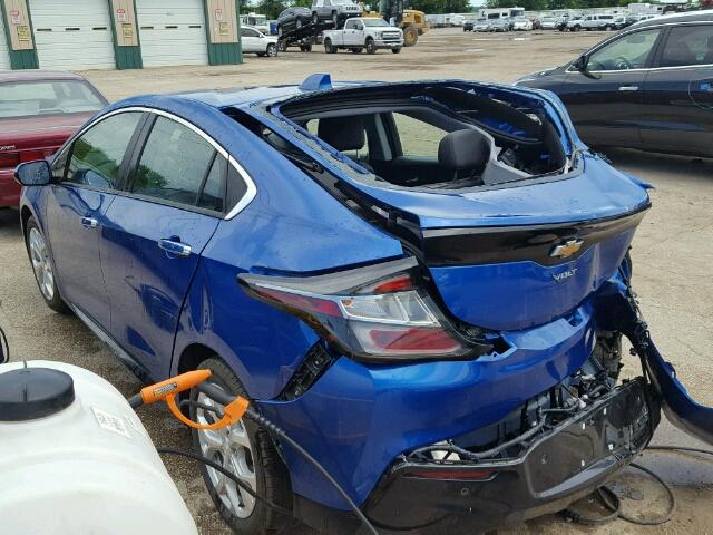 1G1RB6S58HU192066 - 2017 CHEVROLET VOLT PREMI BLUE photo 3