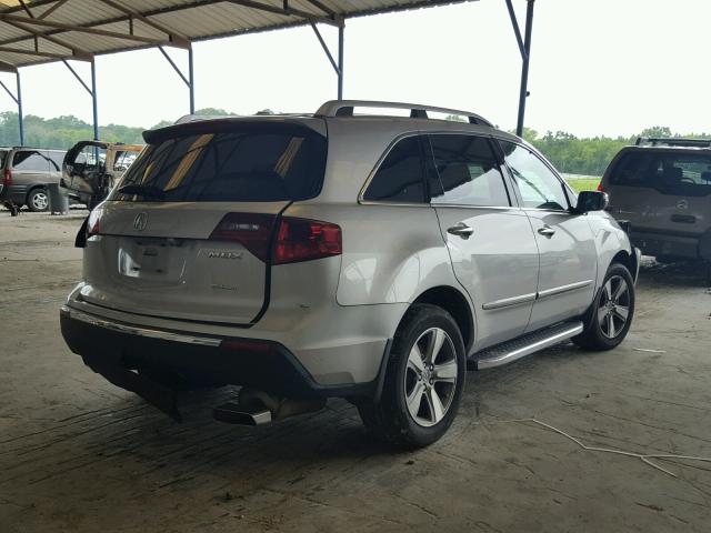 2HNYD2H31DH501766 - 2013 ACURA MDX TECHNO SILVER photo 4