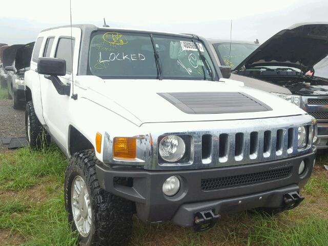 5GTDN13E278222317 - 2007 HUMMER H3 WHITE photo 1