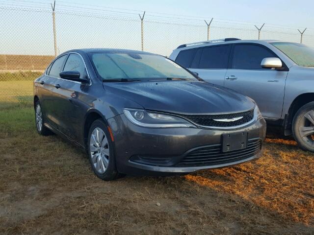 1C3CCCFB8FN560587 - 2015 CHRYSLER 200 GRAY photo 1