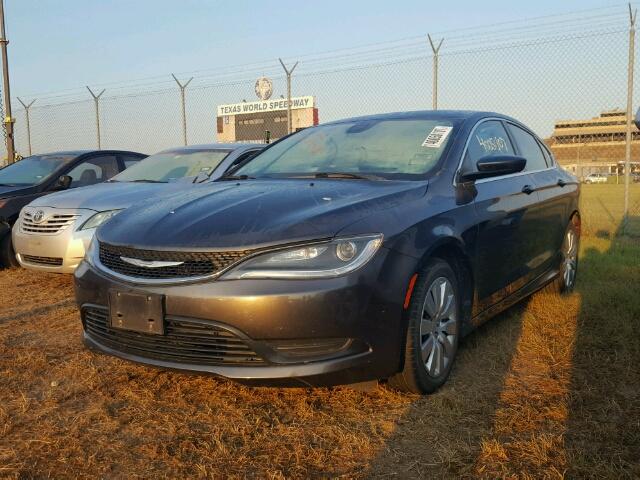 1C3CCCFB8FN560587 - 2015 CHRYSLER 200 GRAY photo 2