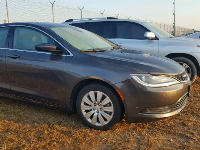 1C3CCCFB8FN560587 - 2015 CHRYSLER 200 GRAY photo 9