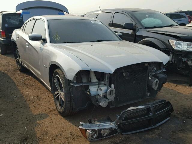 2C3CDXDT2EH178322 - 2014 DODGE CHARGER GRAY photo 1