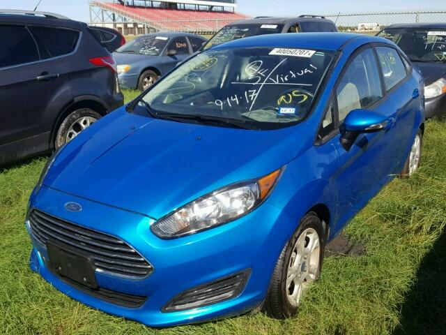 3FADP4BJ4EM153887 - 2014 FORD FIESTA BLUE photo 2